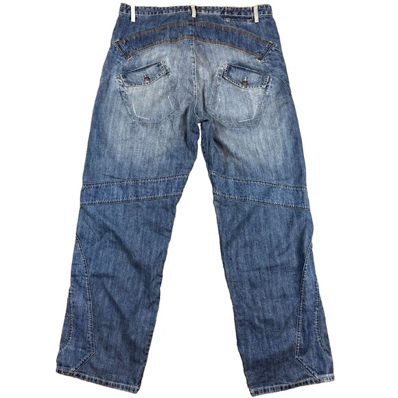 VTG Y2K NWT Marithe Francois Girbaud Circulator SZ 38M Baggy Men's Jeans BKW27K - Picture 2 of 12